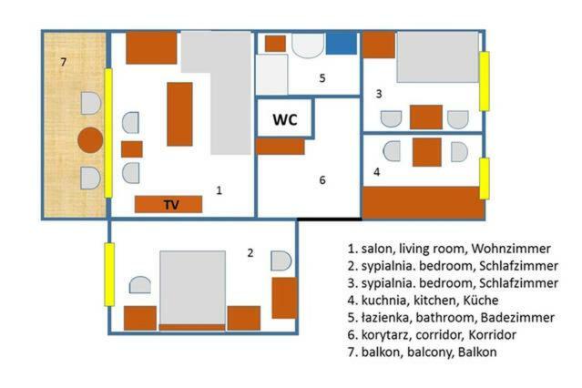 Ferienwohnung Uno 6 Danzig Exterior foto